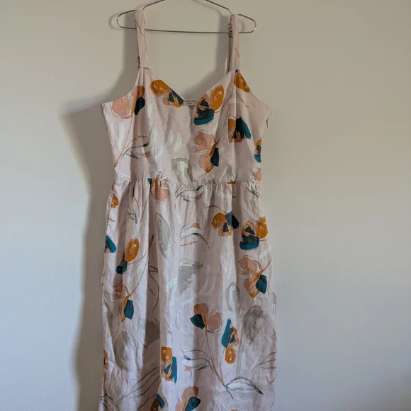 Rachel Zoe Linen A-line Sundress With Pockets - Picture 3 of 9